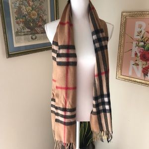 Burberry Classic Check Cashmere Scarf